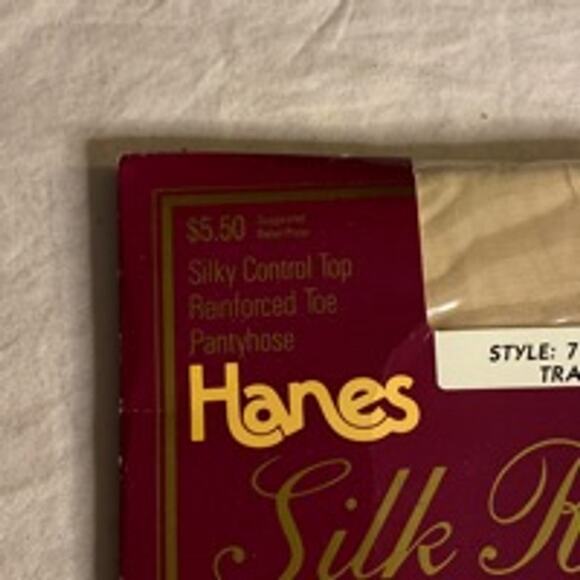 Vintage Hanes Silk Reflections Pantyhose Travel Buff A-B NIP - Picture 4 of 5